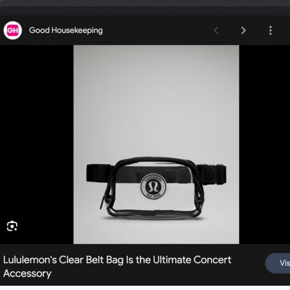 Lululemon Rare Clear Everywhere Belt Bag NWT logo stadium - Picture 4 of 7